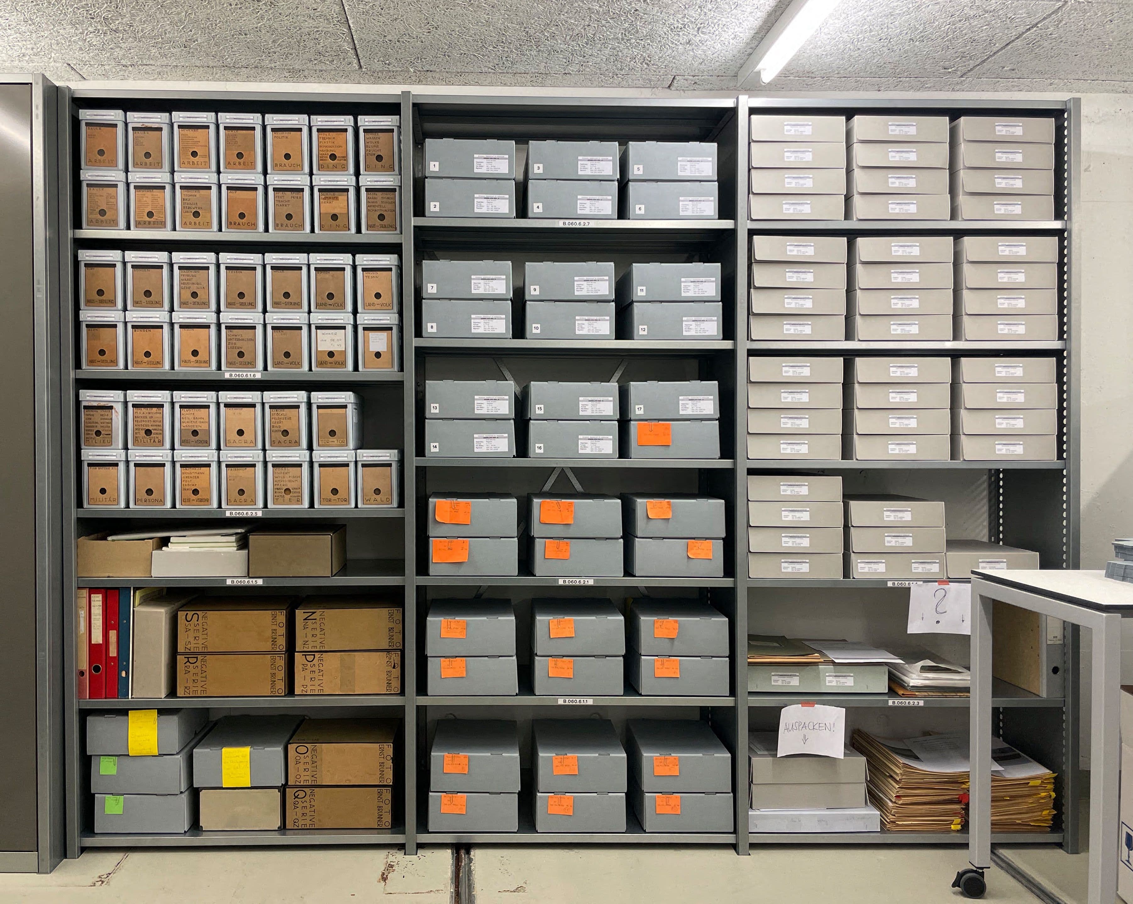 Das Spezialarchiv «Ernst Brunner» am neuen Ort