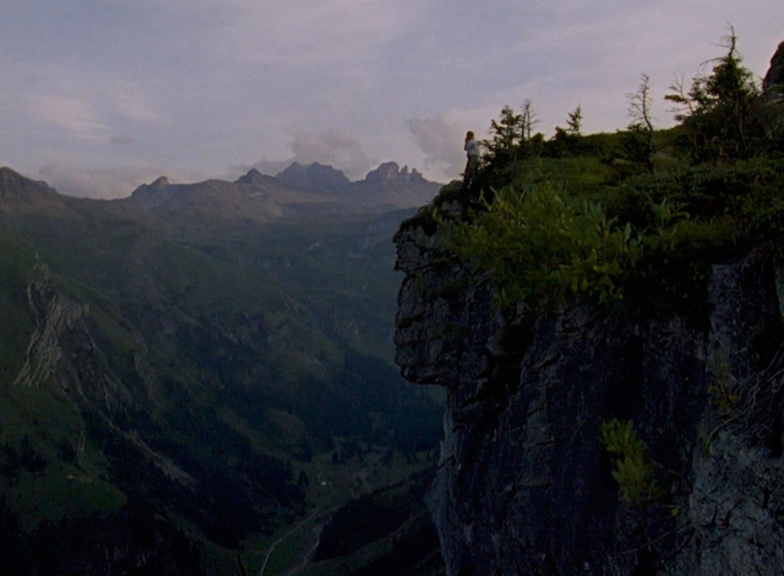 Betruf von Josef Bürgler auf der Alp Ochsenplätzli, Muotathal, 25.9.1991, Screenshot aus SGV_1003F_00103.