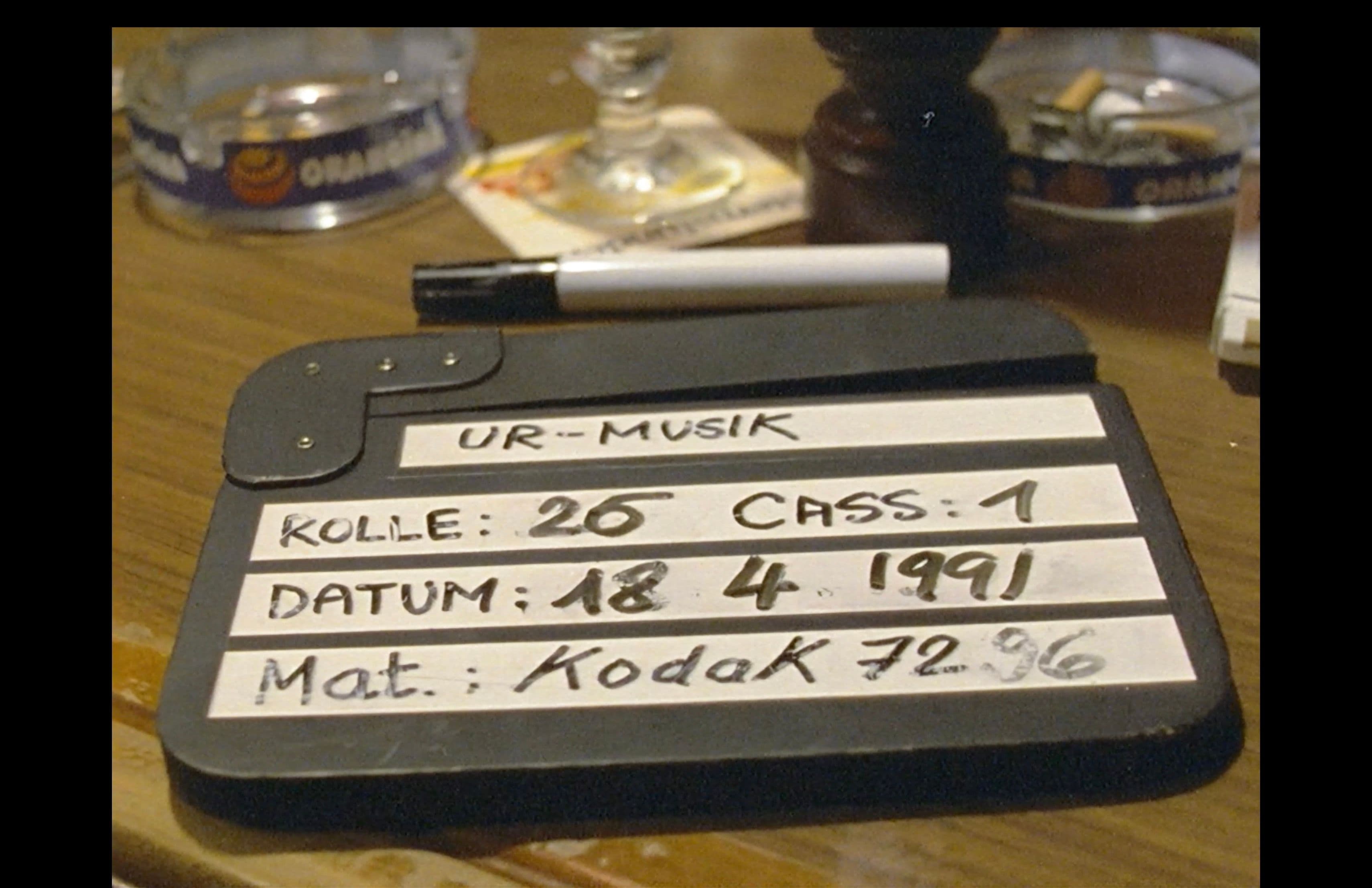 Filmklappe, 18.4.1991. Screenshot aus SGV_1003F_00017.